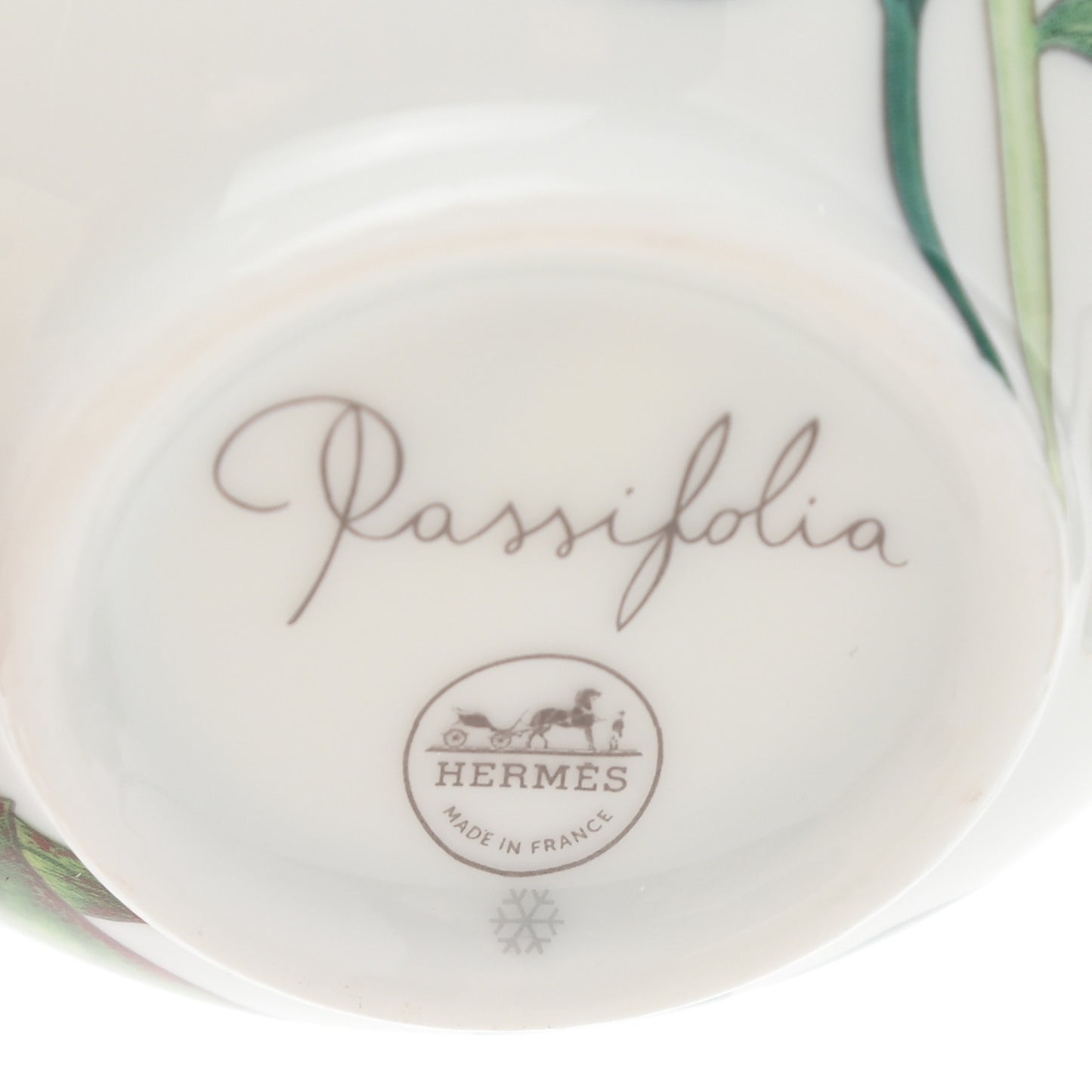 Porcelain Passifolia Tea Cup And Saucer Set Of 2
