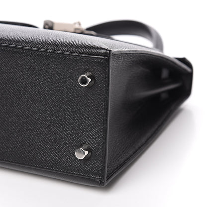 Hermes Epsom Kelly Sellier 25 Black 14 of 25