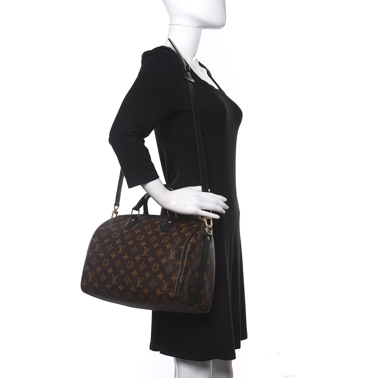 Monogram My World Tour Speedy Bandouliere 30 Black