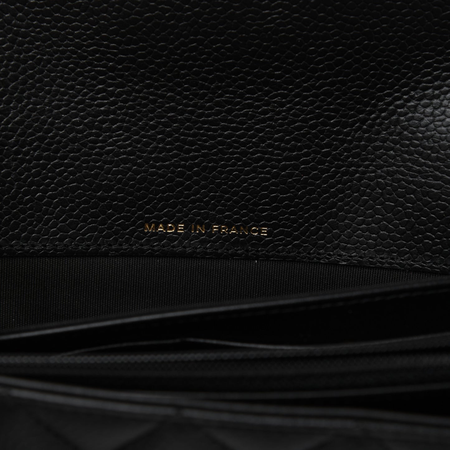 Caviar Quilted Long Boy Flap Wallet Blackiar Quilted Boy Flap Wallet Black