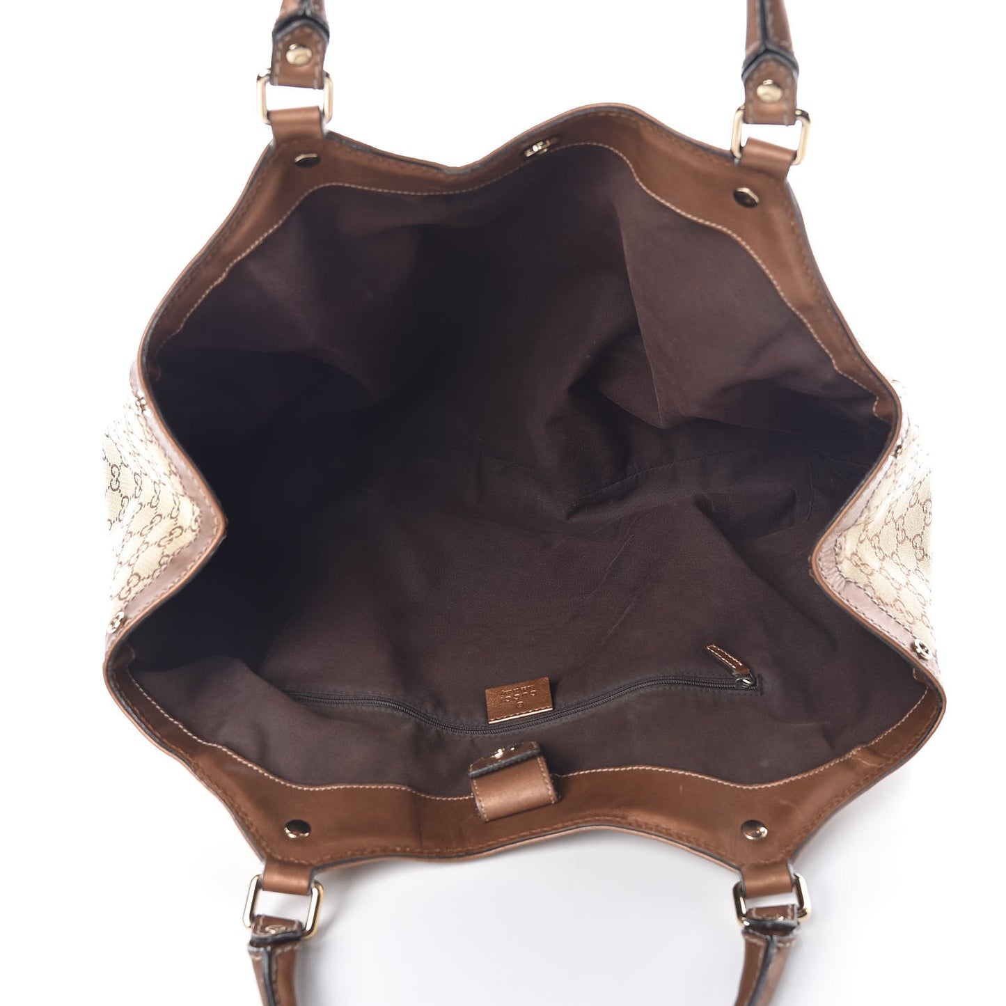 Metallic Monogram Large Sukey Tote Bronze