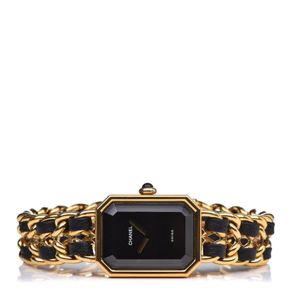 Chanel Stainless Steel Lambskin 20mm Chain Premiere Quartz Watch Gold L 3 of 6