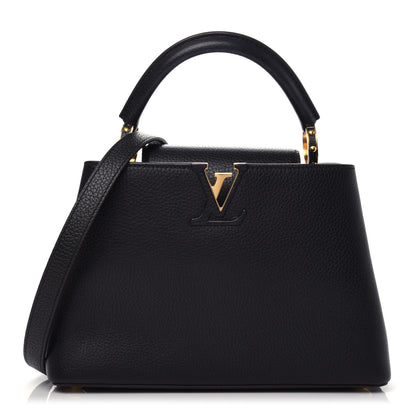 Louis Vuitton Taurillon Capucines BB Black 1 of 8