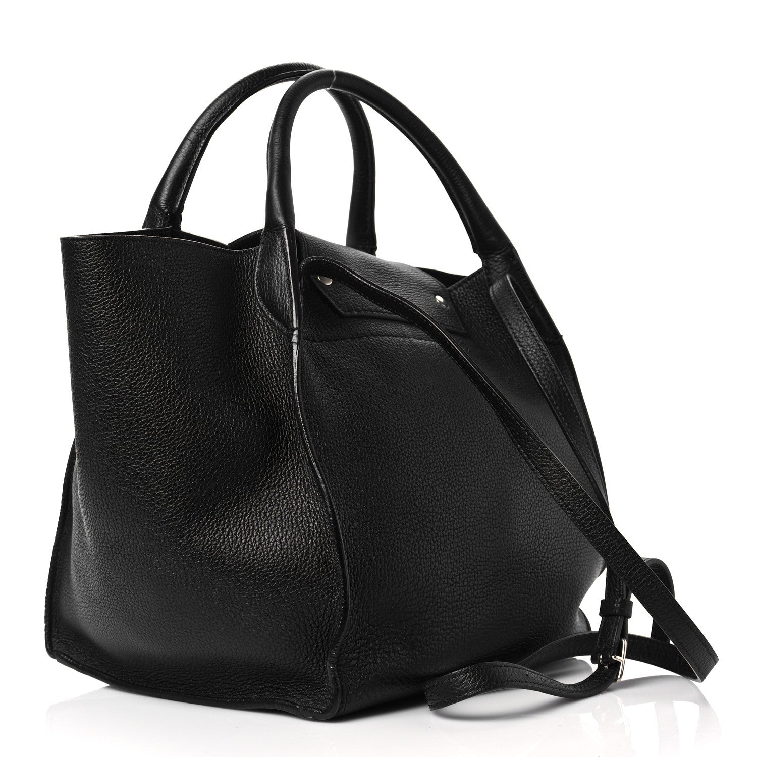 Celine Supple Grained Calfskin Small Long Strap Big Bag Black 3 of 8