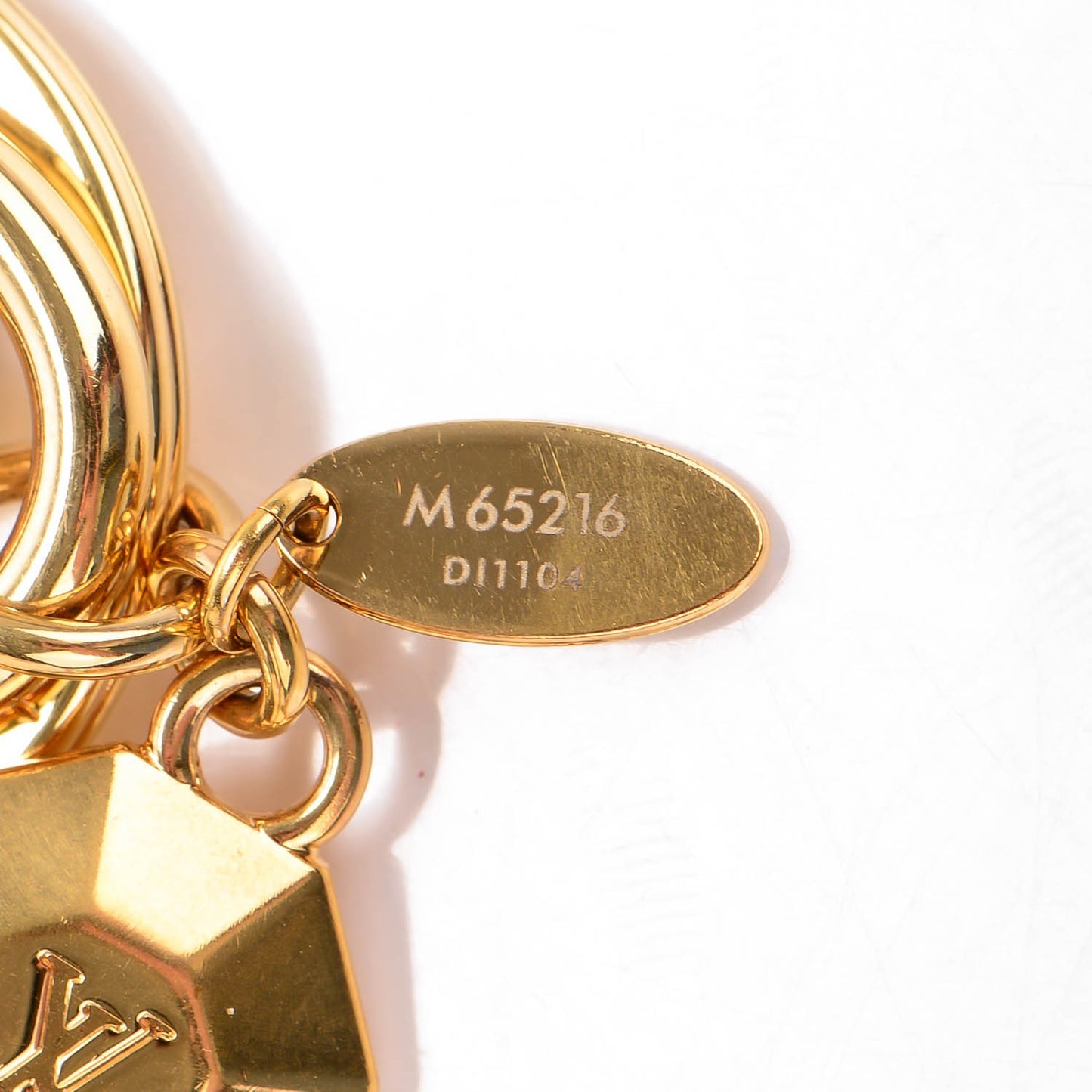 LV Facettes Key Holder Gold