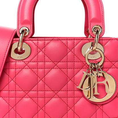 Christian Dior Lambskin Cannage Small My ABCDior Lady Dior Passion Pink 8 of 10