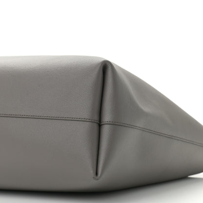 Saint Laurent Calfskin Large Shopping Tote Fog 10 of 11