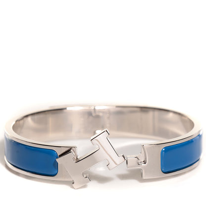 Hermes Enamel Narrow Clic H Bracelet PM Transat Bleu 3 of 7
