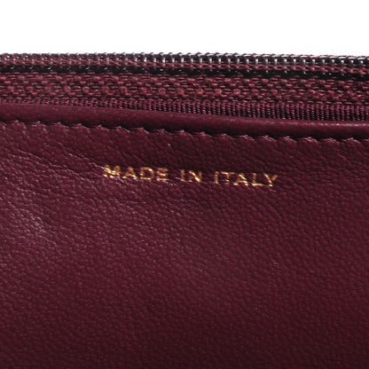 Chanel Lambskin Quilted Wallet On Chain WOC Bordeaux 7 of 9