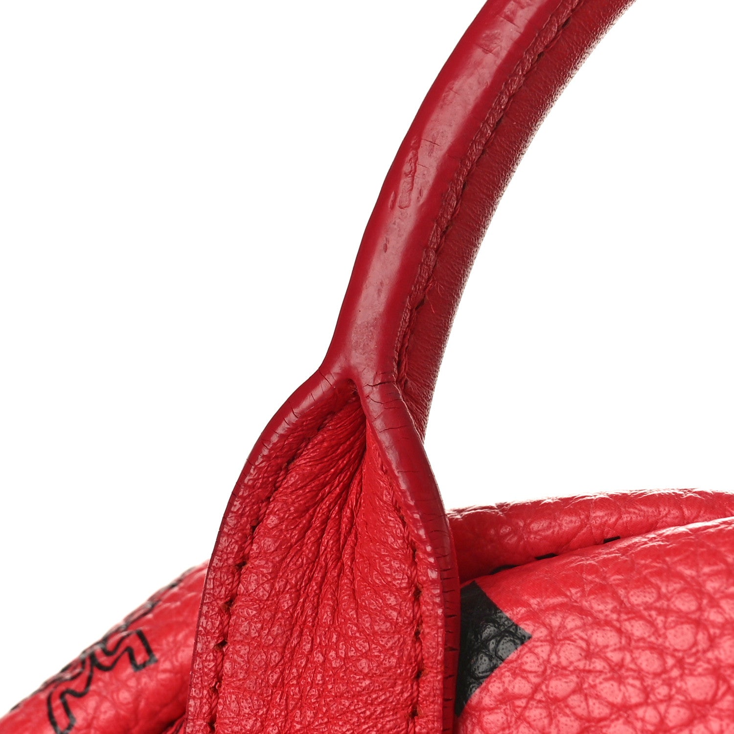 MCM Visetos Medium Sprinkle Stud Stark Backpack Red 9 of 11