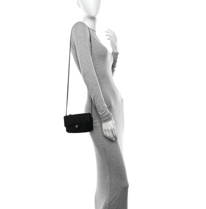 Chanel Caviar Quilted Flap Phone Holder With Chain Black 2 of 14