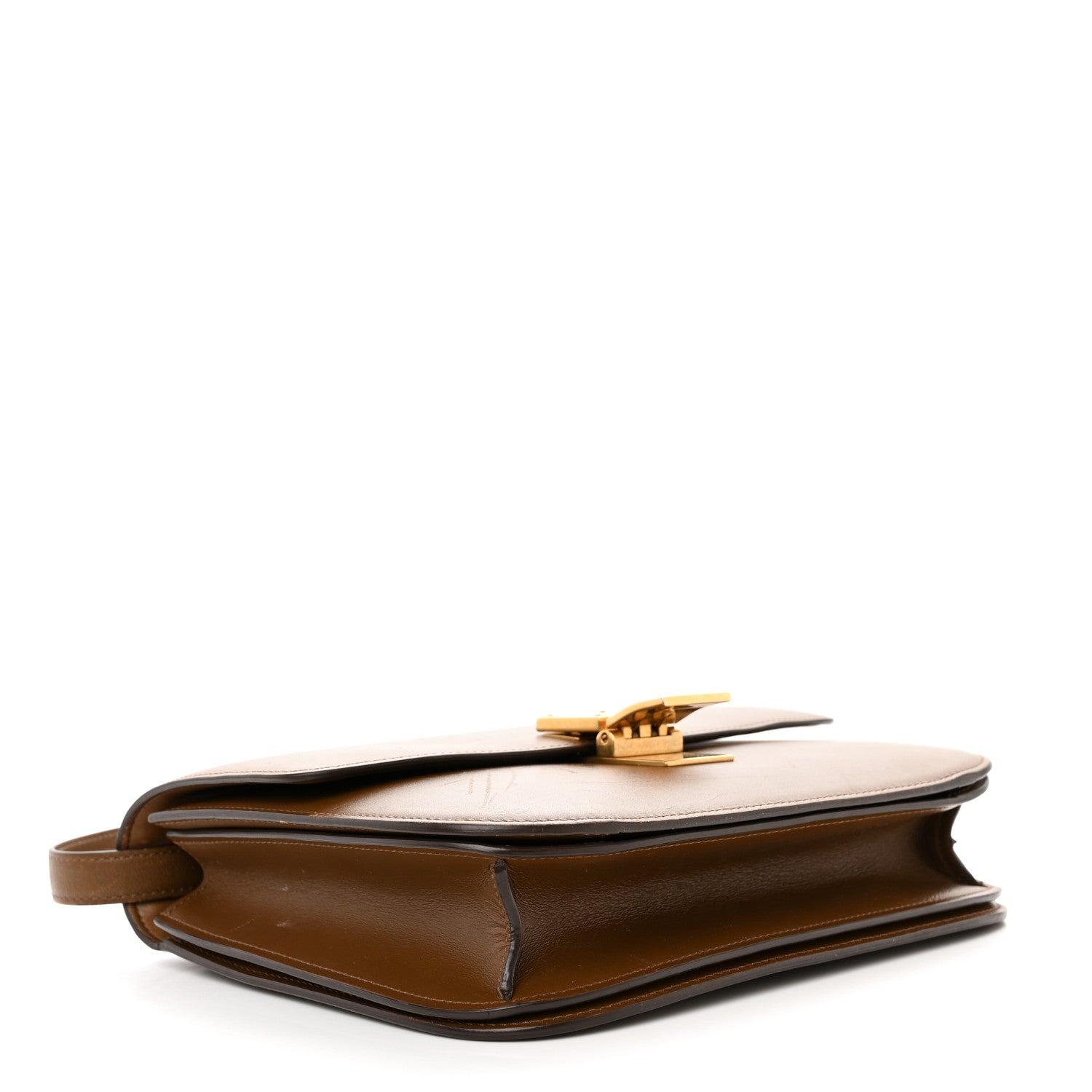 Celine Smooth Calfskin Medium Classic Box Flap Bag Camel 4 of 18