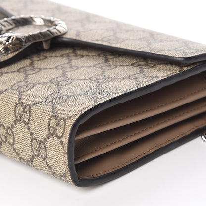 Gucci GG Supreme Monogram Mini Dionysus Chain Wallet Beige Taupe 9 of 12