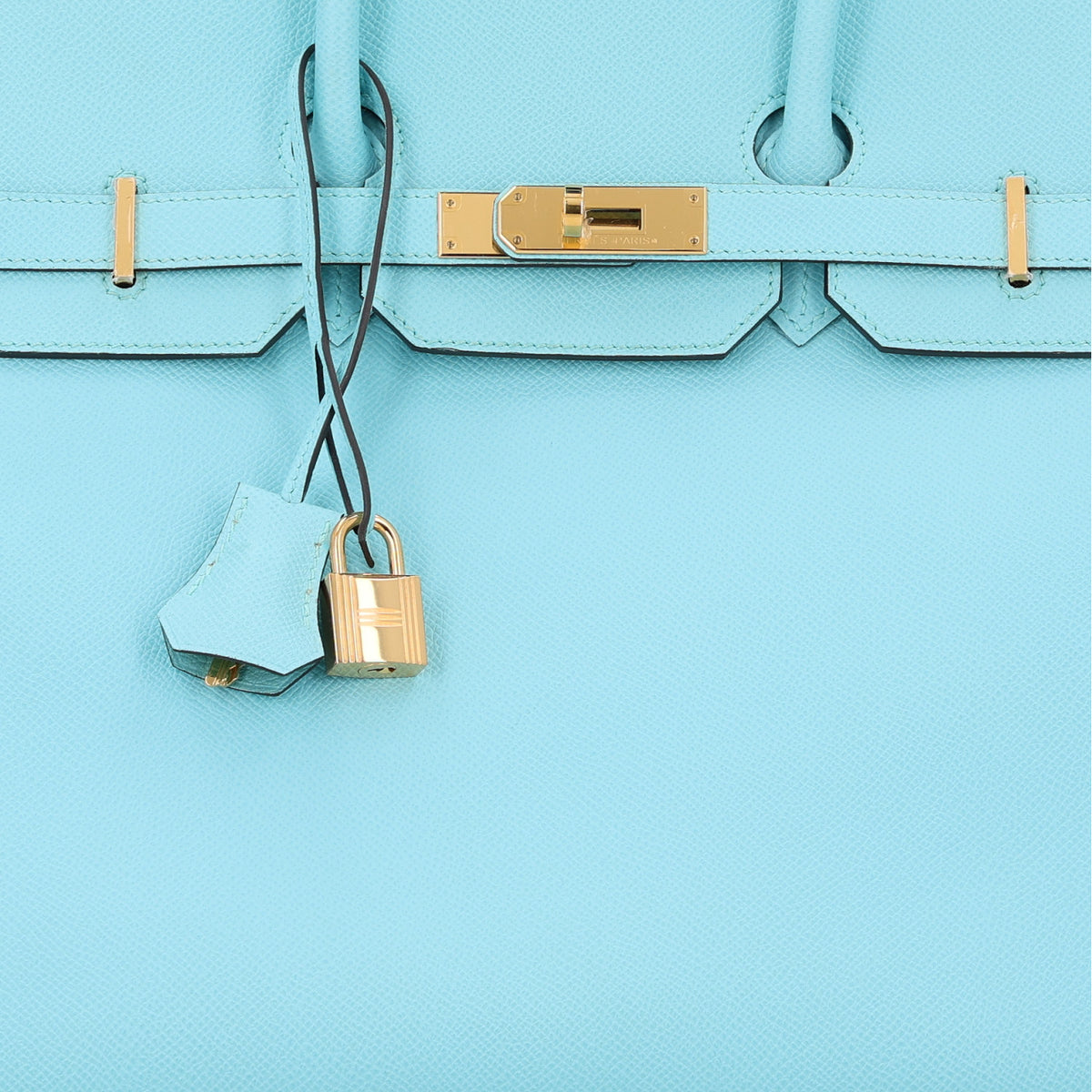 Epsom Birkin 35 Bleu Atoll