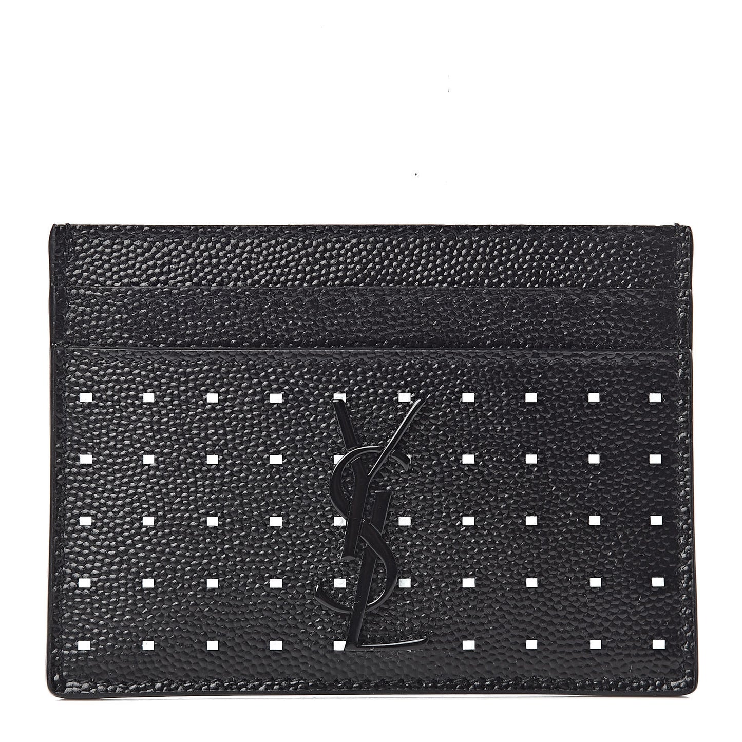 Grain De Poudre Geo Print Monogram Credit Card Case Black White