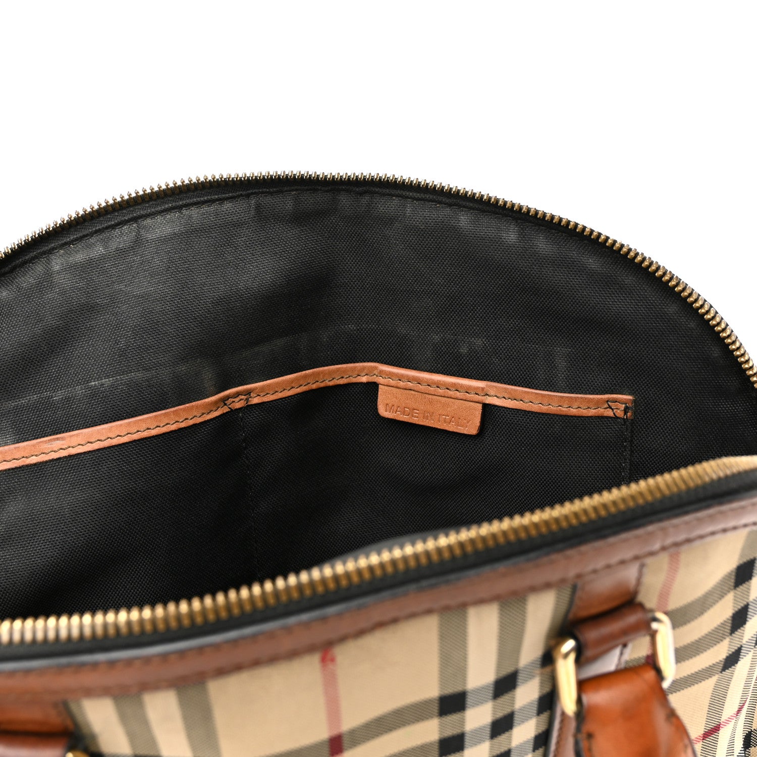 Burberry Horseferry Check Small Orchard Bowling Bag Tan 21 of 26
