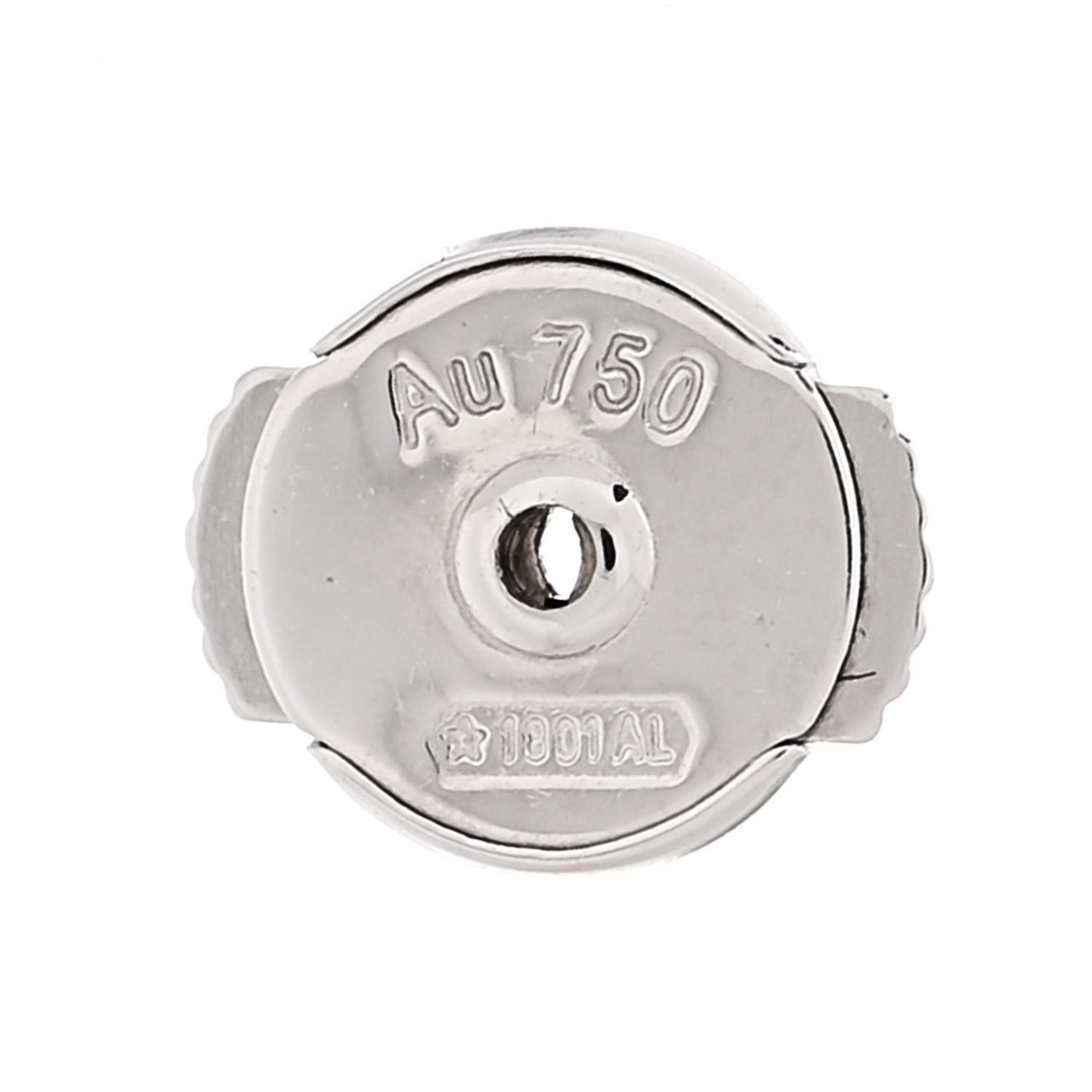 18K White Gold LOVE Earrings