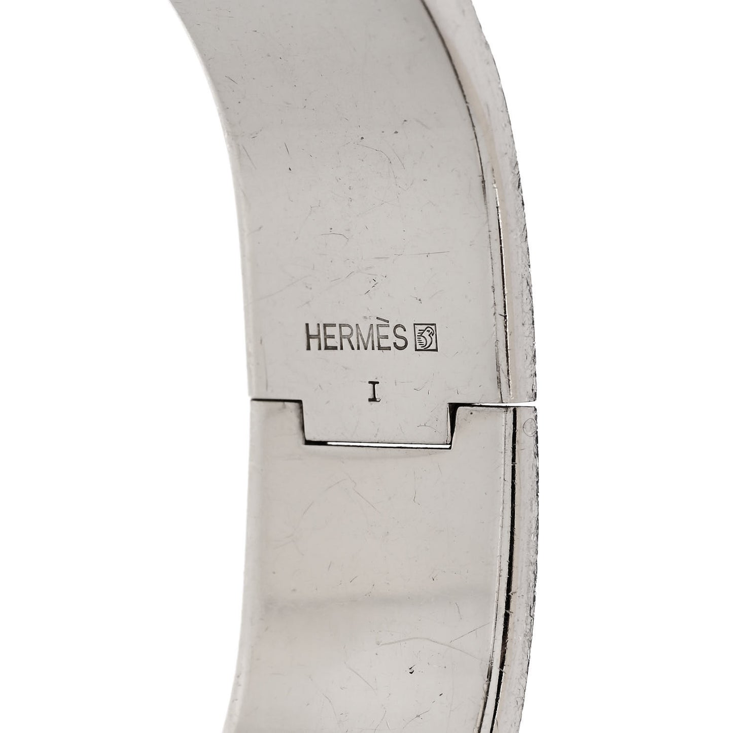 Enamel Wide Clic Clac H Bracelet GM Orange