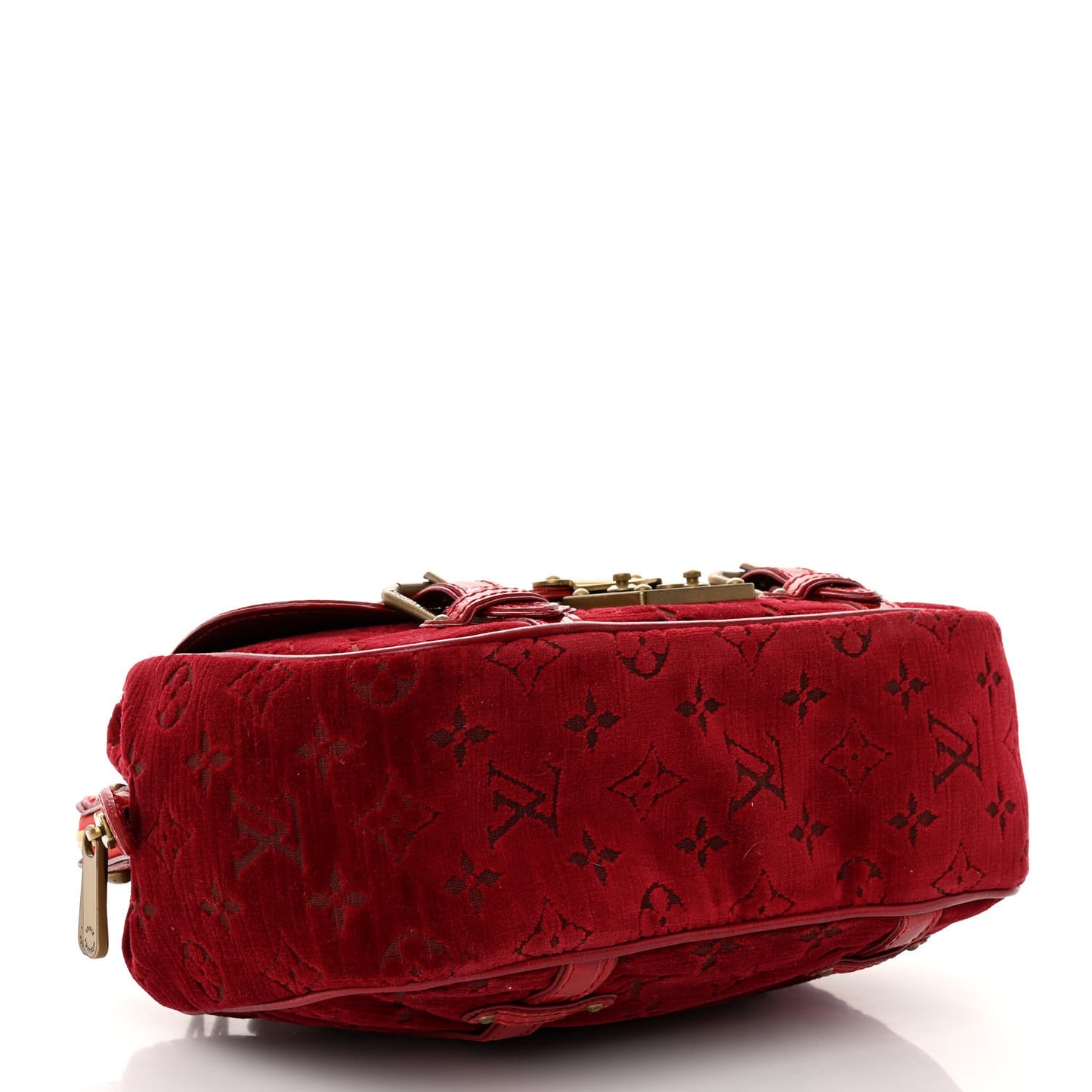 Monogram Velours Alligator Gracie MM Rouge