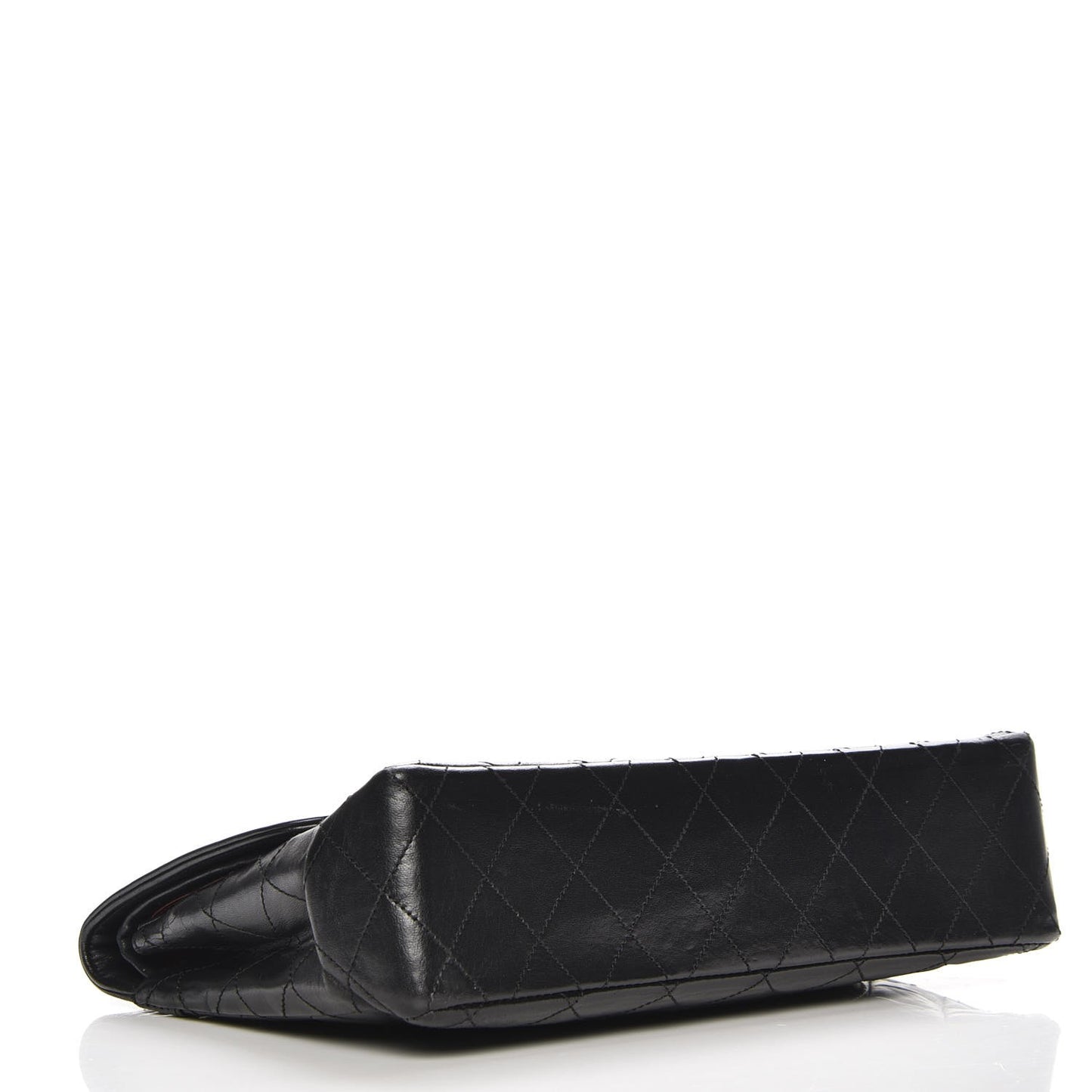 Lambskin Medium Double Flap Black