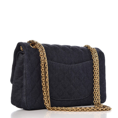 Chanel Denim Quilted 2.55 Reissue 225 Flap Dark Blue 4 of 8
