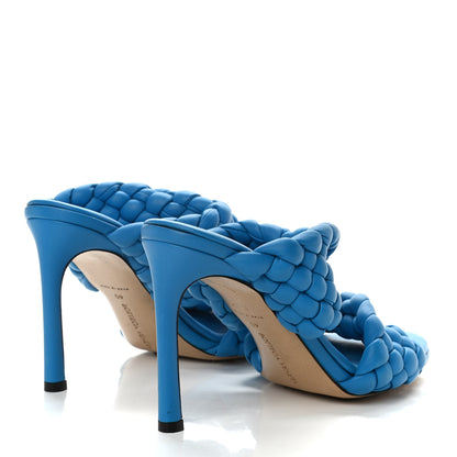 Bottega Veneta Nappa Twisted Padded Intrecciato Curve Slide Sandals 40.5 Bleuette 4 of 9