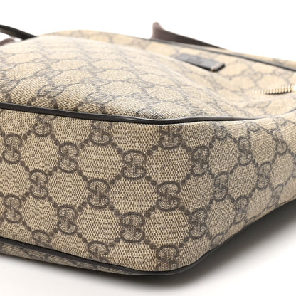 Gucci GG Plus Monogram Selleria Calfskin Medium Messenger Bag Beige Ebony Cocoa Dark Chocolate 9 of 9