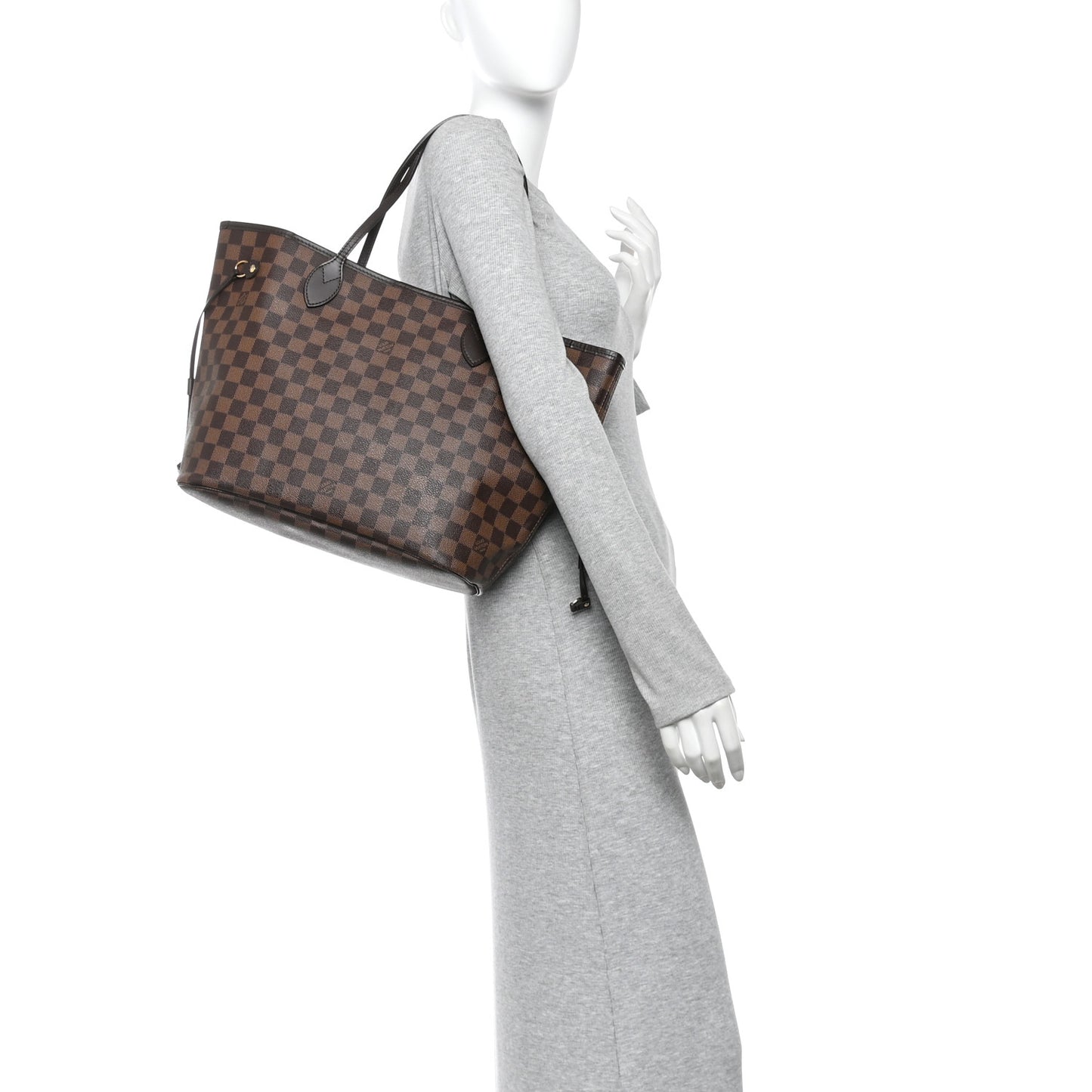 Damier Ebene Neo Neverfull MM Rose Ballerine