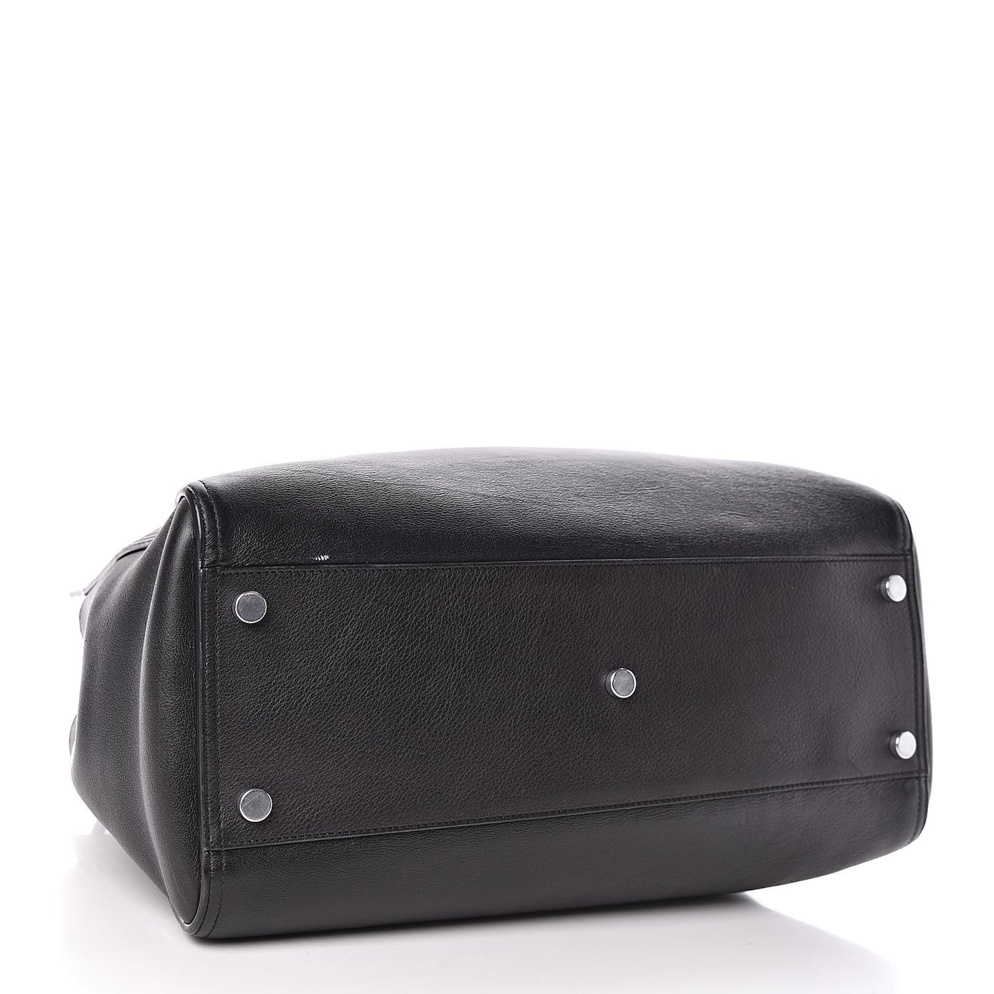 Calfskin Medium Amber Tote Black