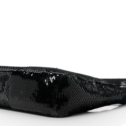 Prada Paillettes Sequin Mini Re-Edition 2000 Bag Black White 11 of 11