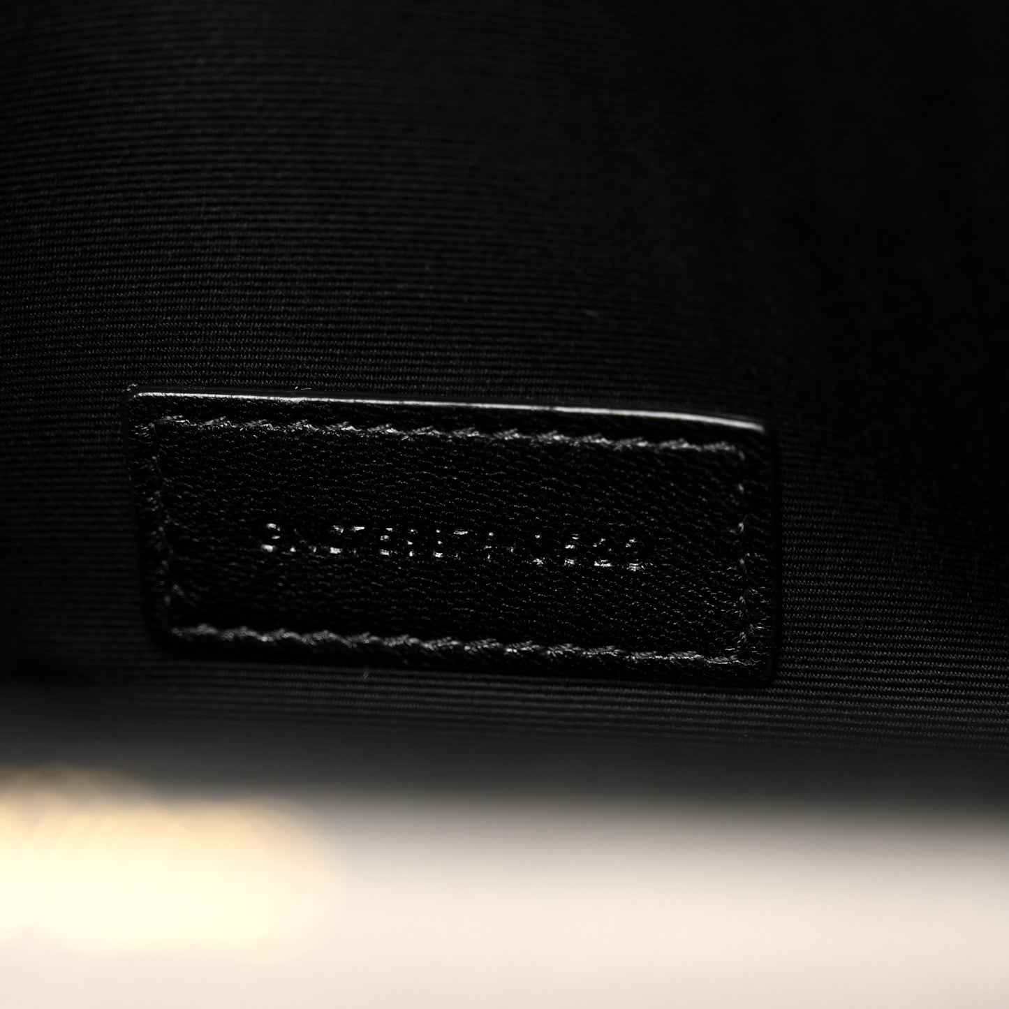 Lambskin Carre Quilted Cassandre Pouch Clutch Black