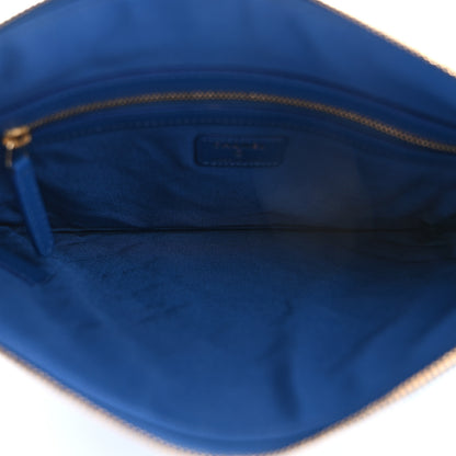 Chanel Caviar Ombre Medium Cosmetic Case Blue 5 of 8