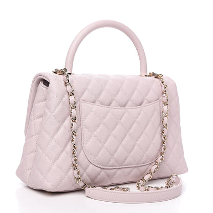 Chanel Caviar Quilted Small Coco Handle Flap Lilas Lilac 2 of 9