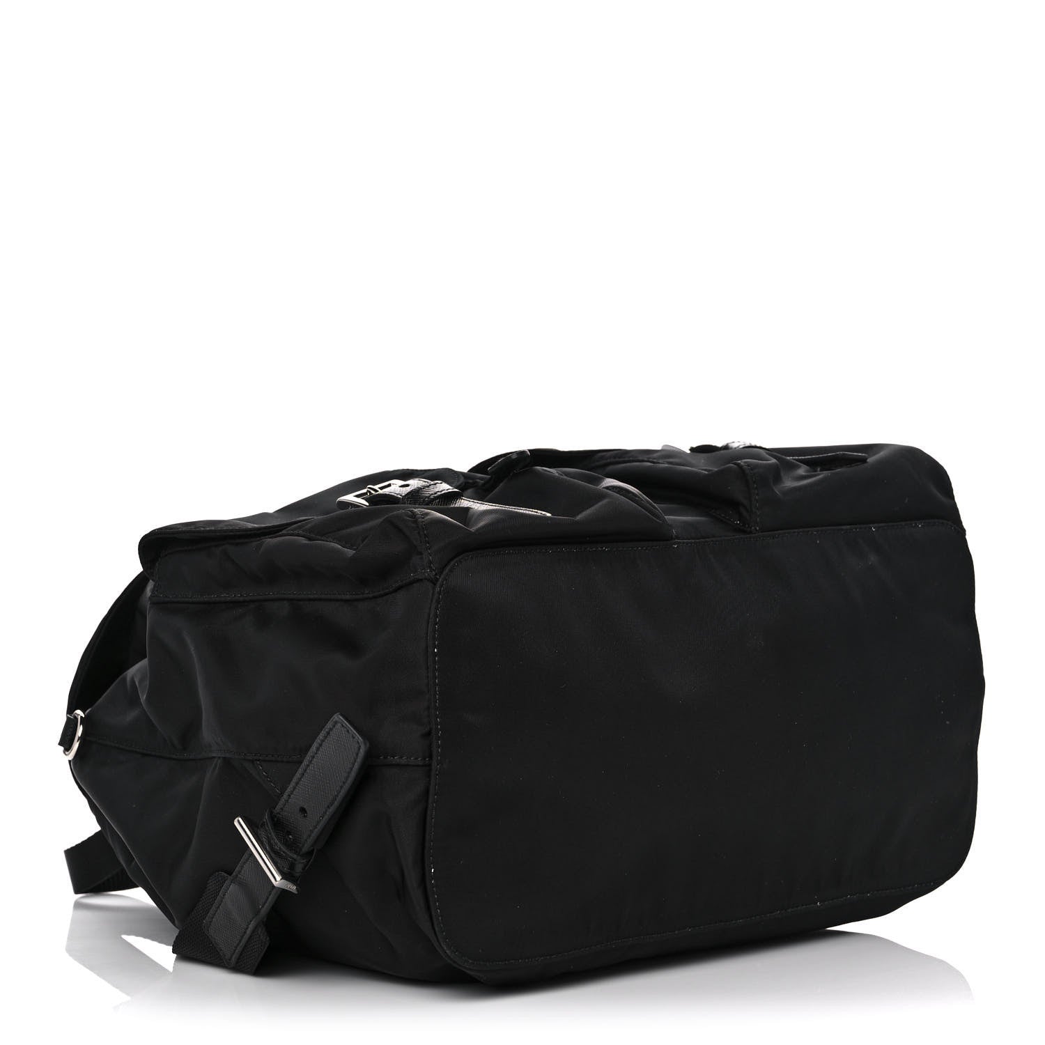 Prada Tessuto Nylon Saffiano Medium Backpack Black 5 of 16