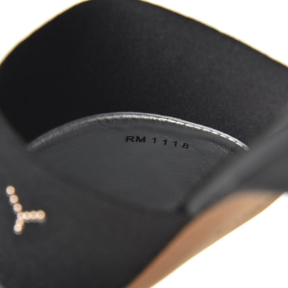 Givenchy Calfskin Crystal Embellished Bedford Logo Mule Slides 39.5 Black 6 of 10