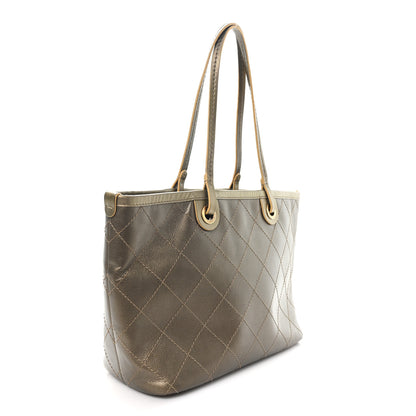 Chanel Grained Calfskin Large Shopping Fever Tote Gold 4 of 11