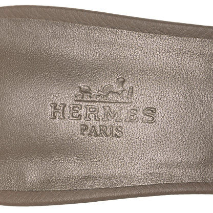 Hermes Epsom Oasis Sandals 41 Etoupe 9 of 12
