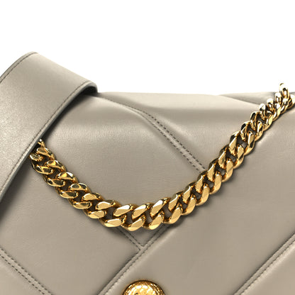 Bulgari Calfskin Matelasse Mini Serpenti Cabochon Crossbody Bag Grey 9 of 11