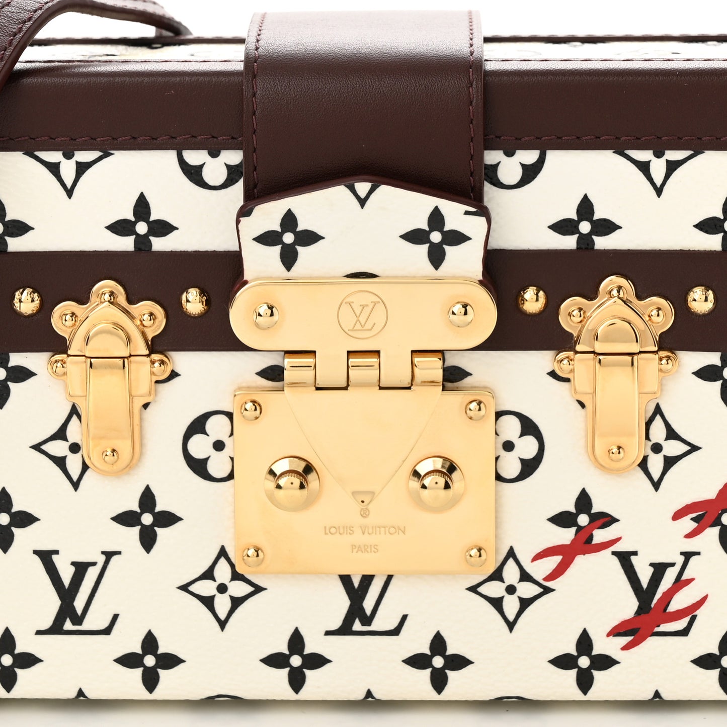 Monogram Petite Malle Black White