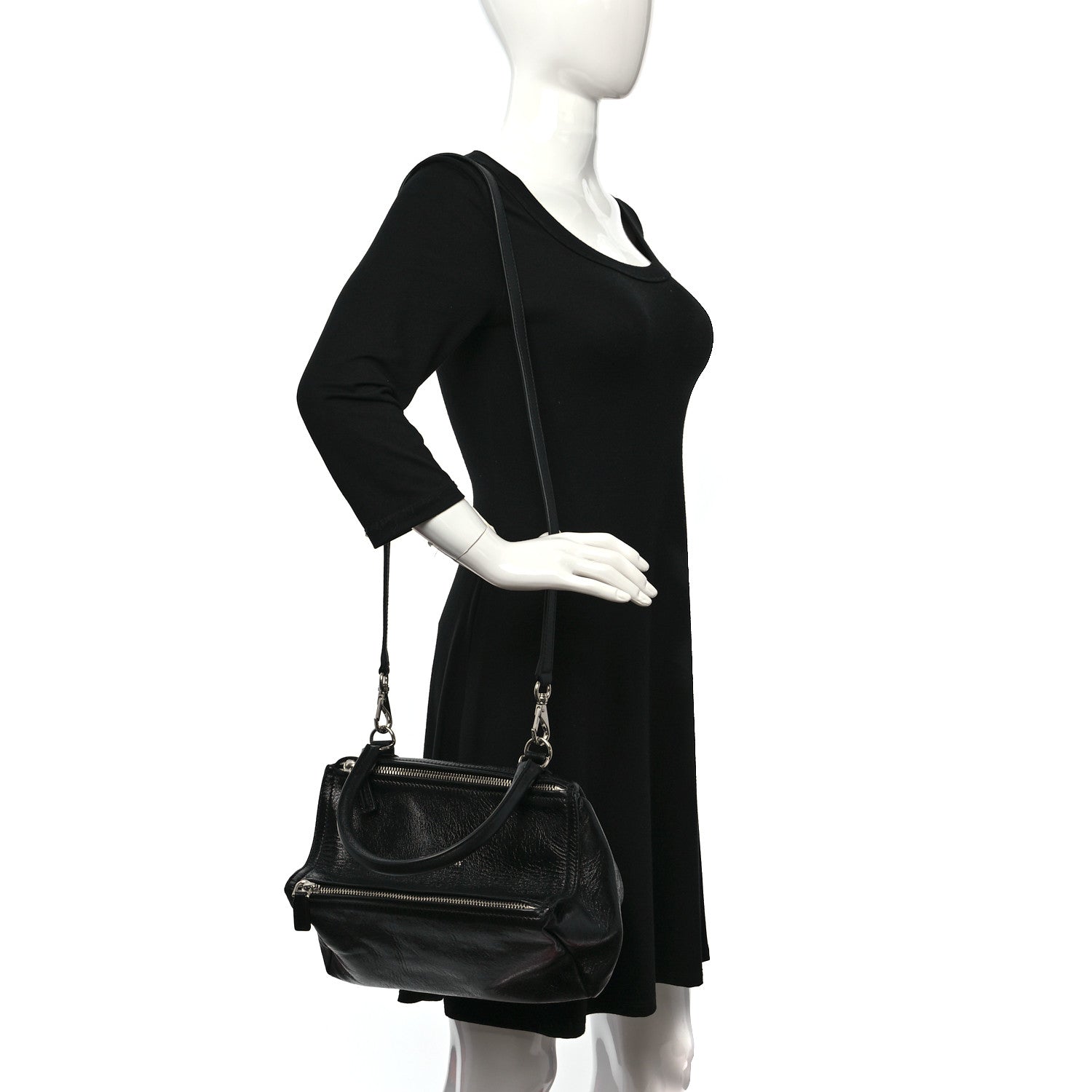 Givenchy Crinkled Patent Small Pandora Black 3 of 9