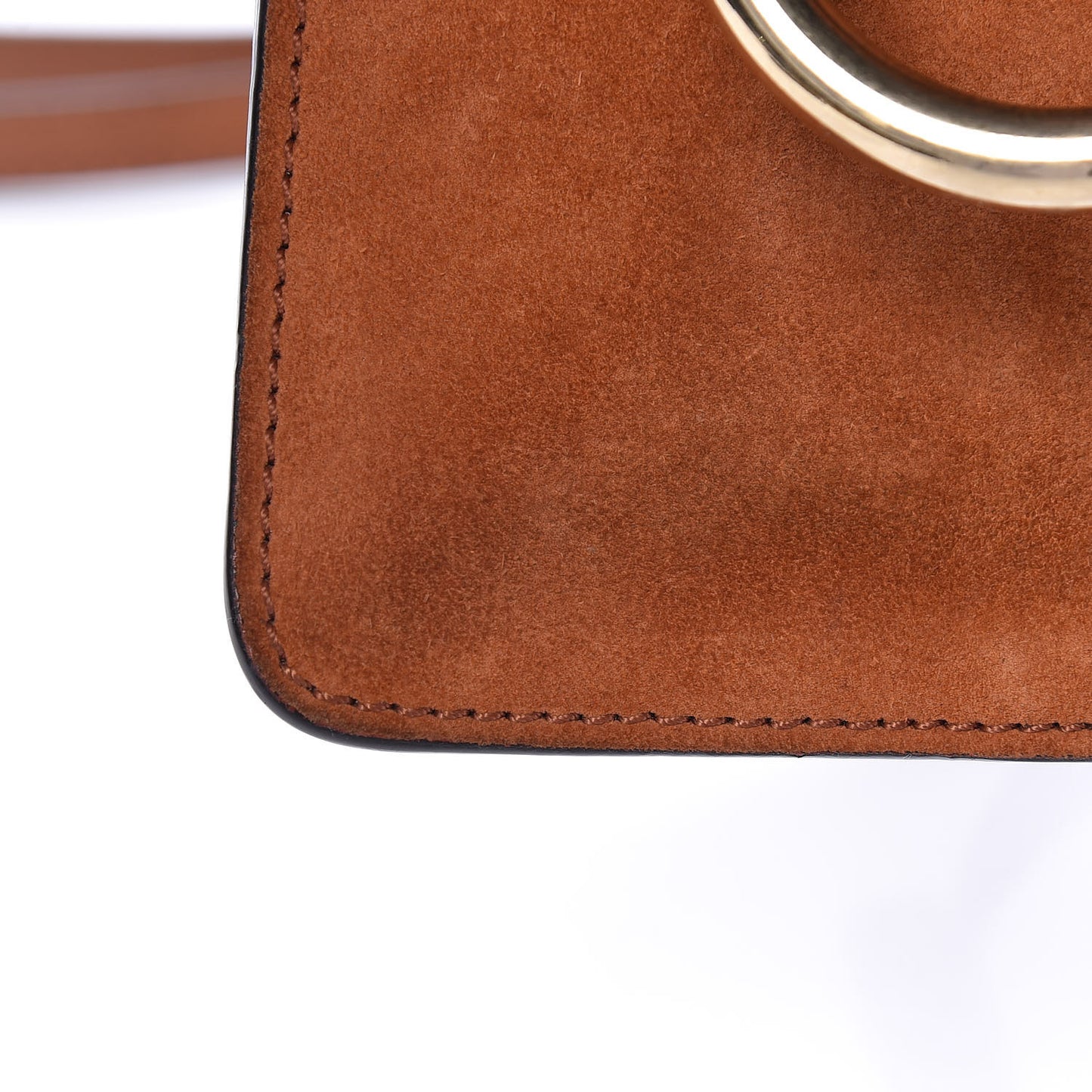 Python Suede Mini Faye Bracelet Bag Tannish Red