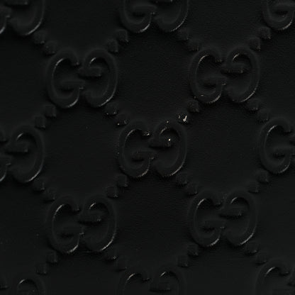 Gucci Guccissima Bi-Fold Wallet Black 7 of 9