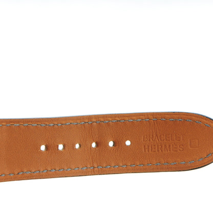 Hermes Stainless Steel Alligator 43mm Arceau Grande Lune Automatic Watch Graphite 7 of 11