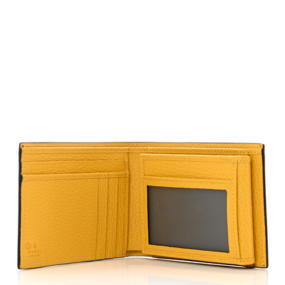 Gucci Dollar Calfskin Bi-Color Interlocking G Bi-Fold Wallet Black New Buttercup 5 of 8