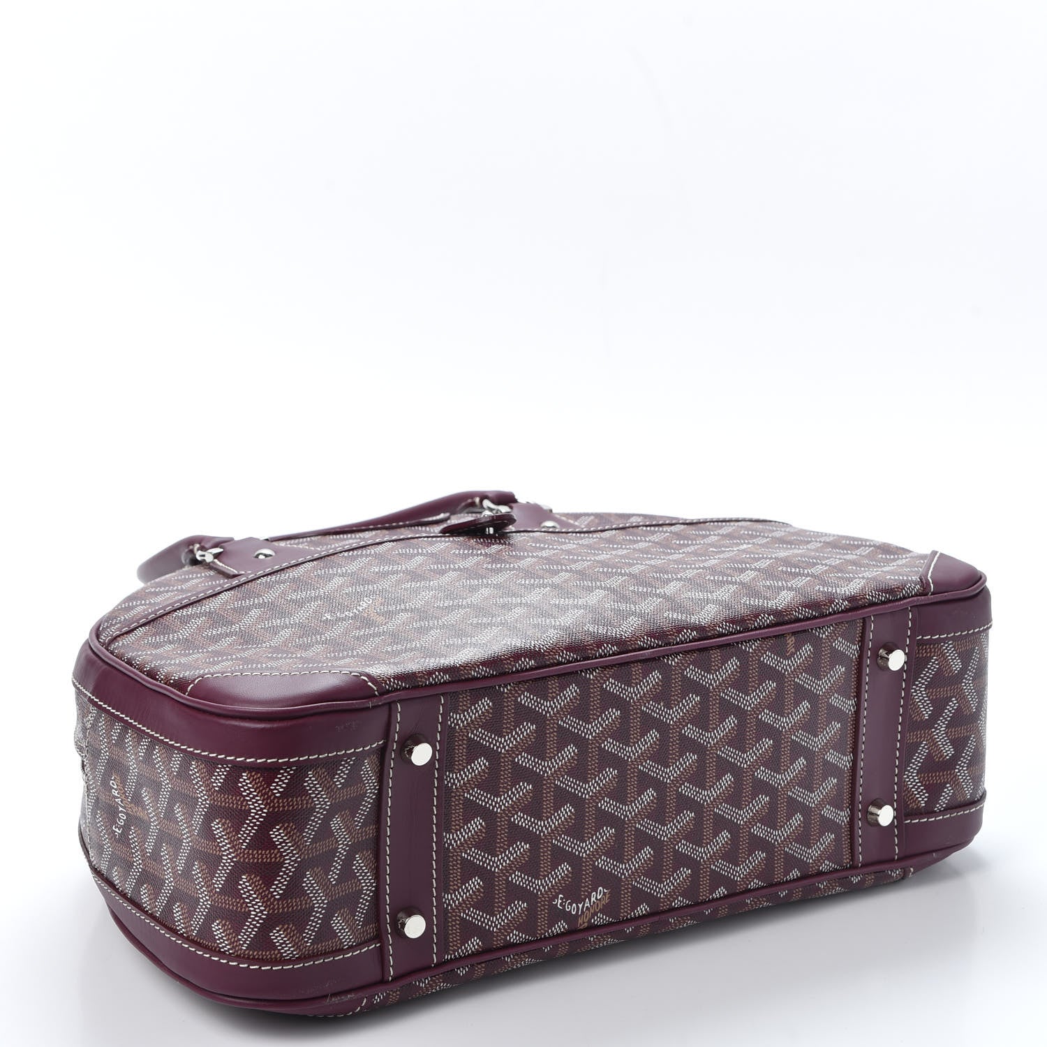 Goyard Goyardine Saint Jeanne MM Bowler Burgundy 3 of 8