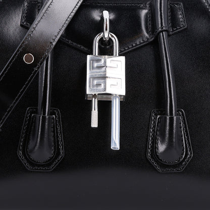 Givenchy Box Calfskin Mini Lock Antigona Shoulder Bag Black 8 of 10