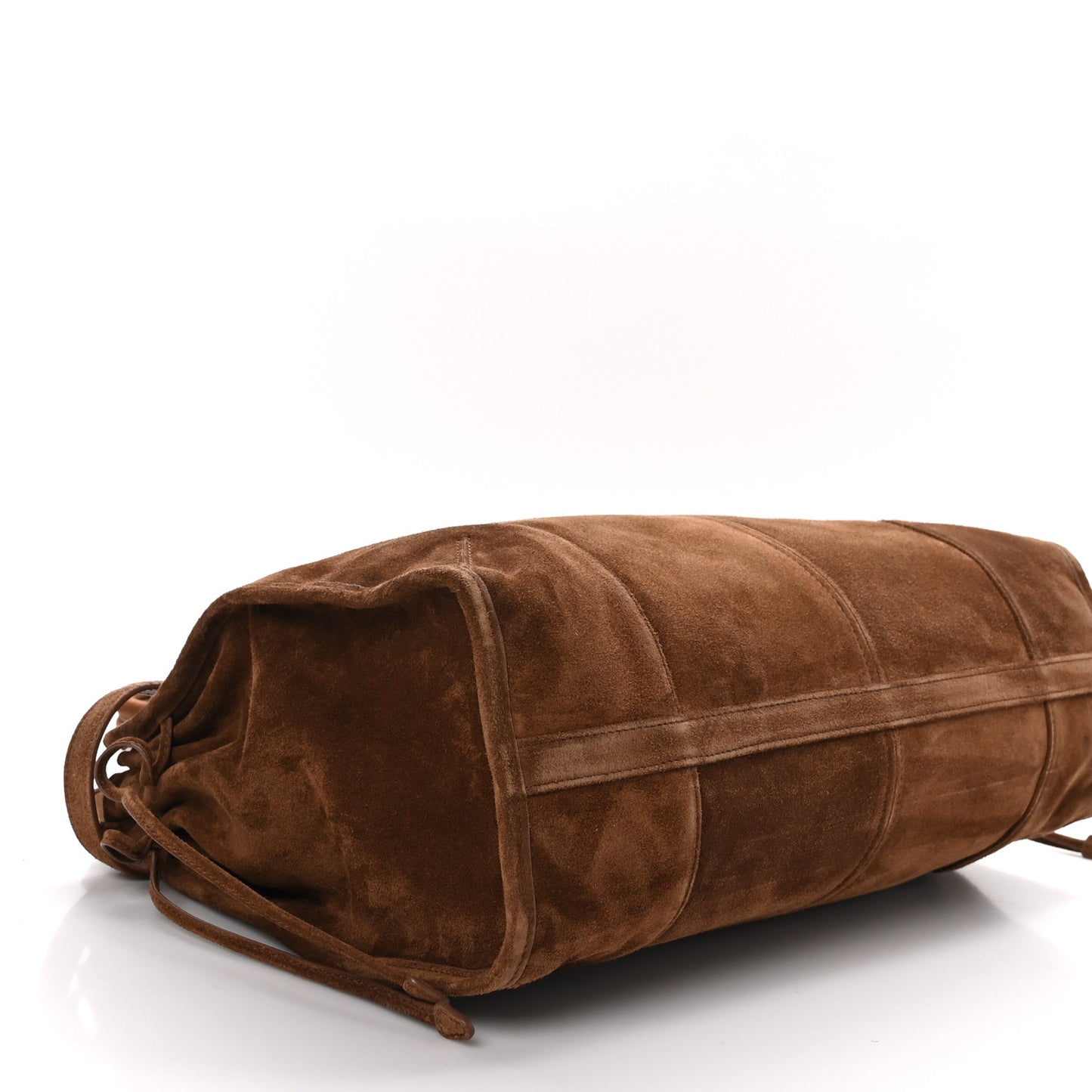 Suede Large Bonnie Shoulder Bag Cocoa Brown