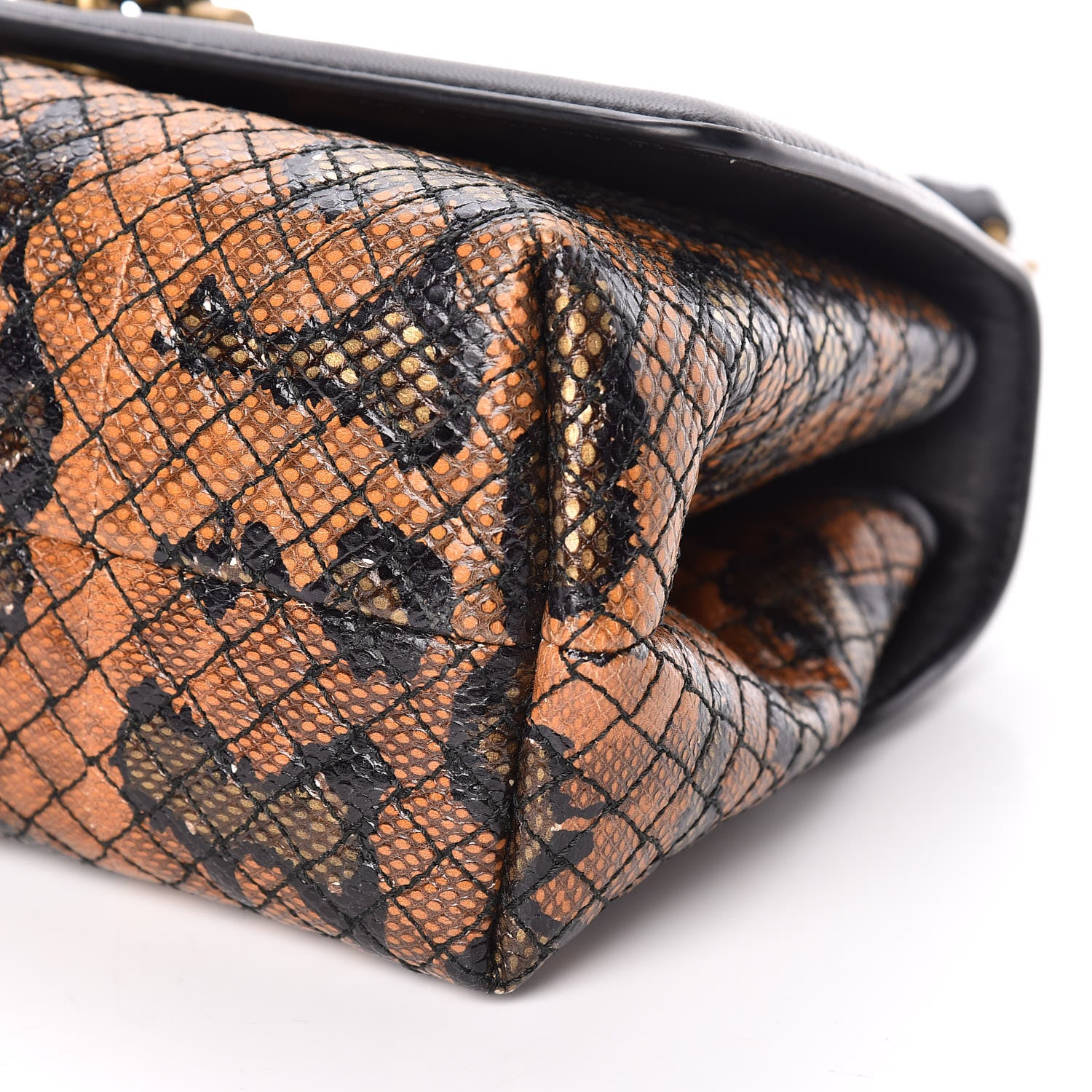 Bottega Veneta Nappa Karung Olimpia Knot Ocre Black 6 of 10
