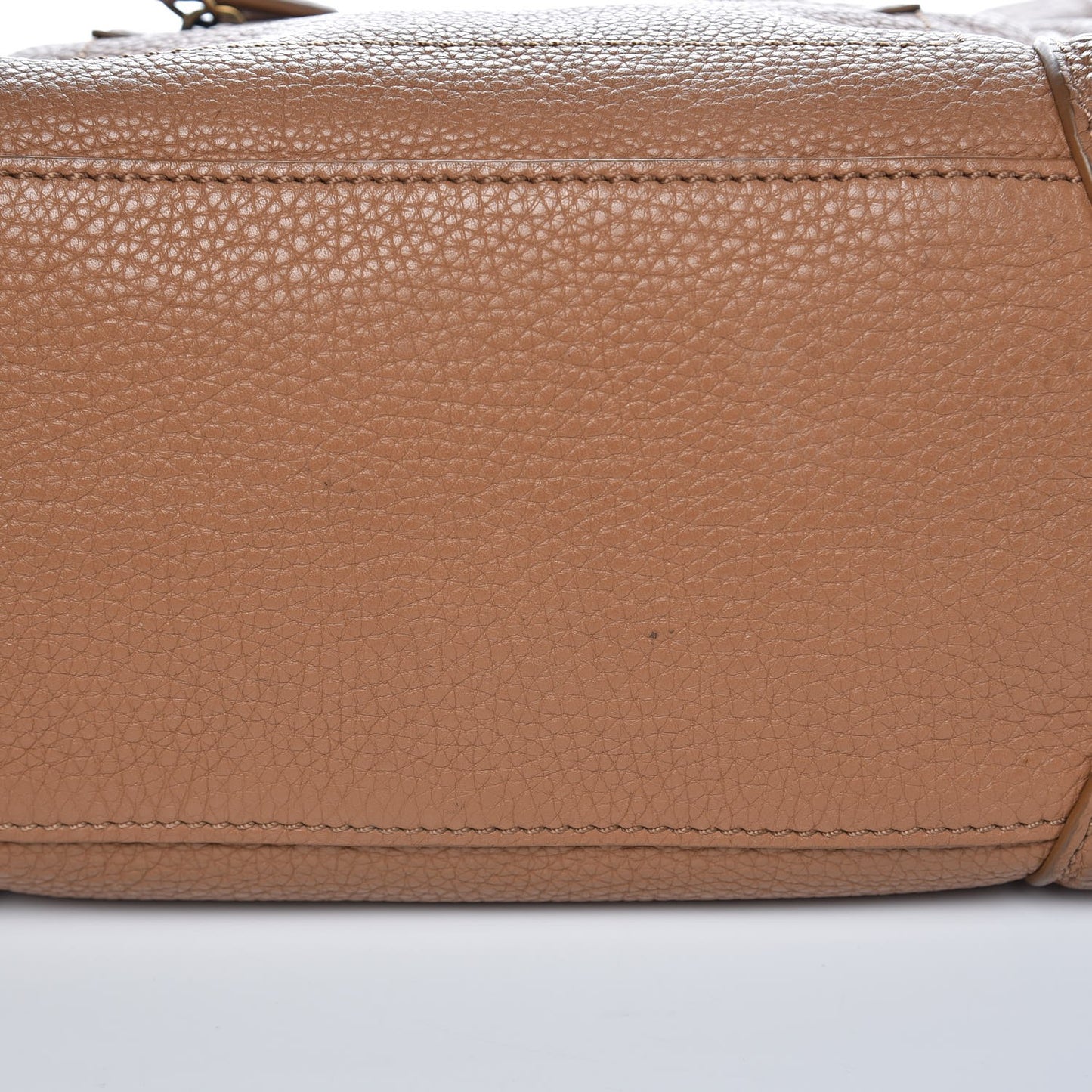 Pebbled Calfskin Micro Luggage Camel