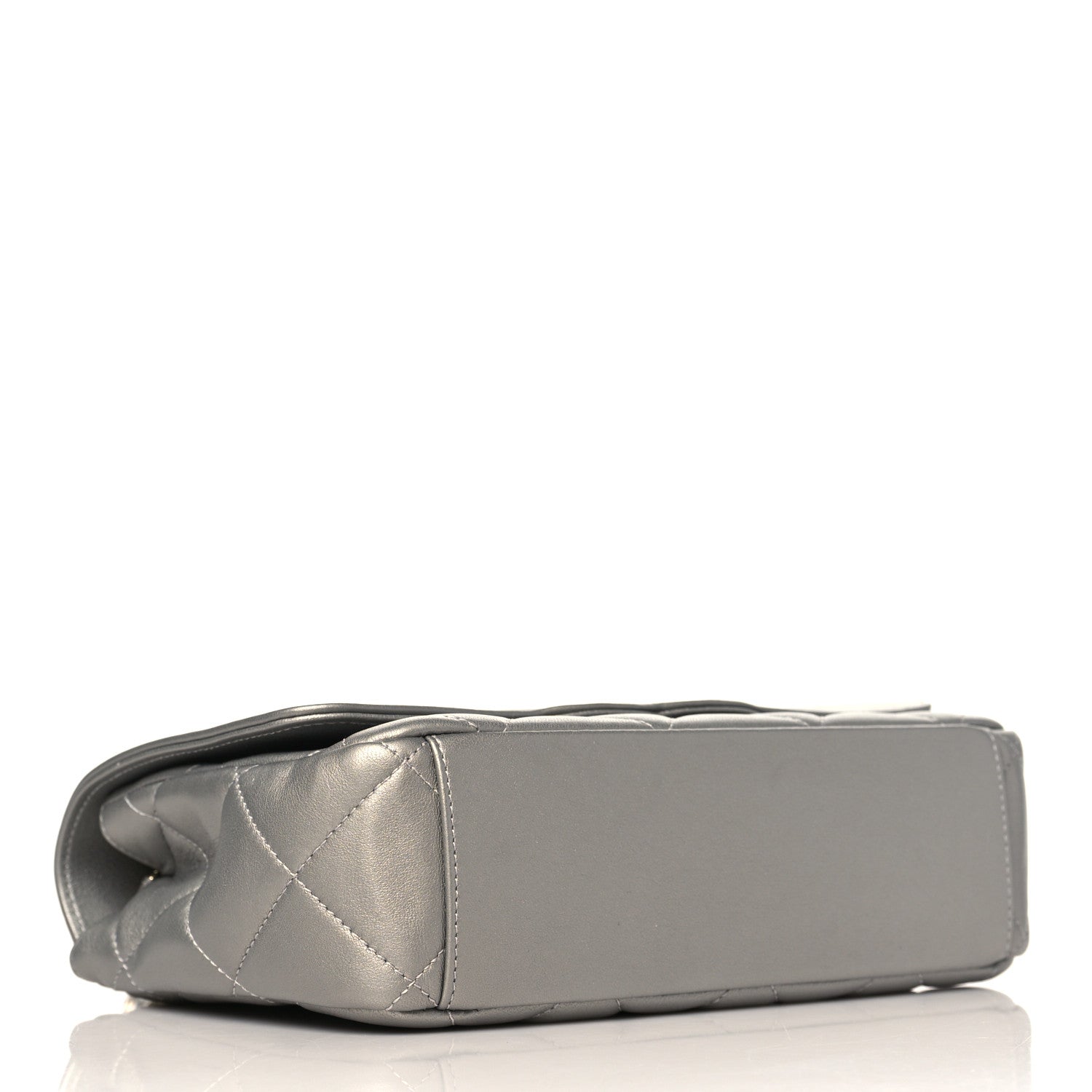 Chanel Metallic Lambskin Quilted Timeless CC Flap Silver 3 of 9